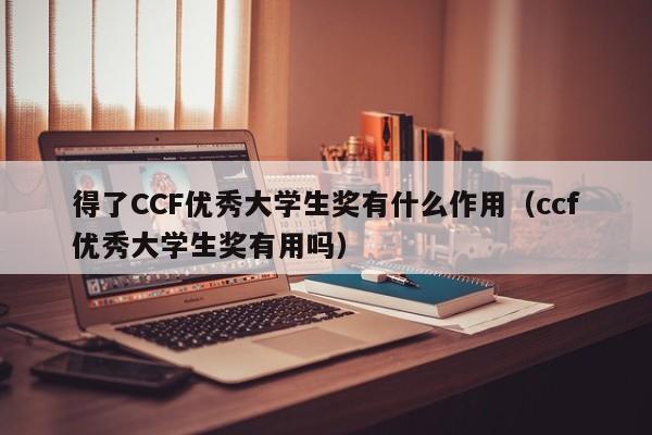 得了CCF优秀大学生奖有什么作用（ccf优秀大学生奖有用吗）